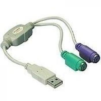 Adaptador USB A a PS/2 de DeLock