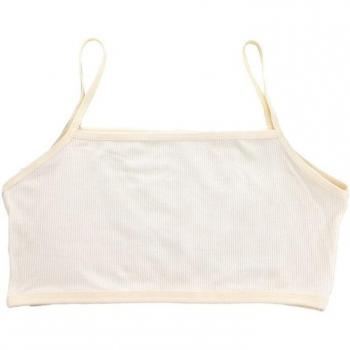 Sujetador entrena chicas tirantes espagueti diseño acanalado bandeau crop interiores A2UB