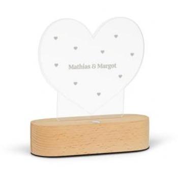 Custom Heart Name Lamp