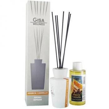 Diffusore d'Ambiente Bastoncini Gisa Wellness Arancia e Cannella - Linea White