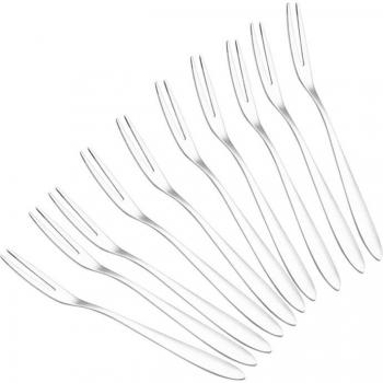 Stainless Steel Fruit & Dessert Fork Set - 10 Pcs