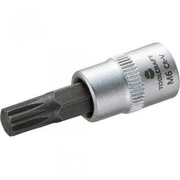 TOOLCRAFT M6 XZN Socket Bit 6mm 1/4