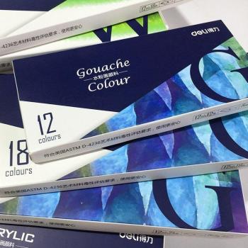 Delikatessen Farbpalette für Schüler – 24, 18 und 12 Pigmente