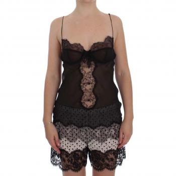 Dolce & Gabbana Black Lace Babydoll Chemise