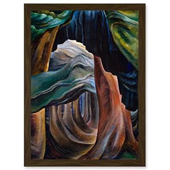 Brown Horizon: Emily Carr Forest BC A4 Print
