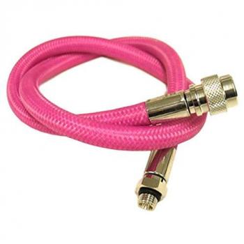 Tuyau de gonflage Miflex haute flexibilité rose, 61 cm