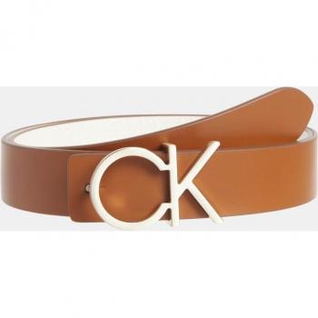 Cinturón de piel reversible Calvin Klein marrón/natural