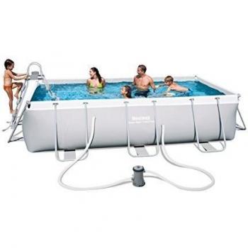 Piscine Hors Sol 404x201x100 avec Système de Filtration