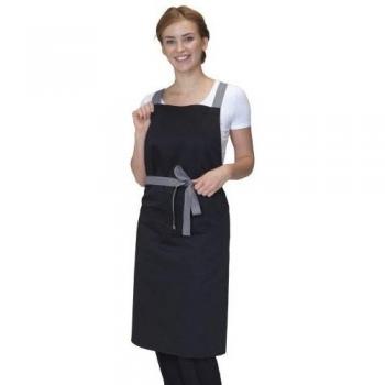 Denys Vollschürze Grau Crossback One Size für Frauen