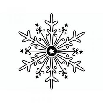 Heyda Stempel 'Eiskristall groß' 3,9x4,5cm