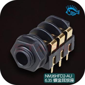Neutrik NMJ6HFD2-AU 6.35mm Soldering Socket