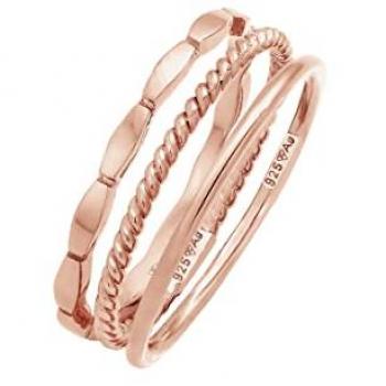 Elli - Anello Trio di Base in Argento Sterling 925 per Donna
