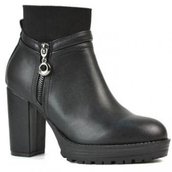 Caitlin Zip‑Up Sock Platform Heel
