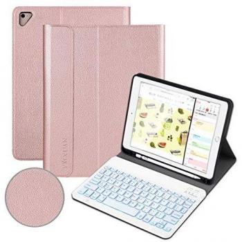 Backlit Keyboard Cover for iPad 9.7 inch with 7 Colors Backlight, Compatible with Various iPad Models