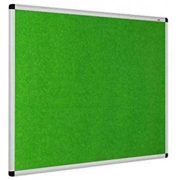 Eco-Colour Flame Retardant Aluminium Framed Noticeboard - Apple Green