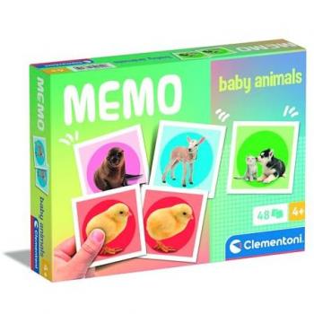 Clementoni Memo Kompakt Tierbabys – Memory Game für Kinder ab 4 Jahren