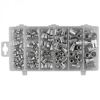 Assortiment d’Insertions Filetées en Aluminium 3‑10 mm – BGS Technic – 150 unités