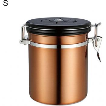 Récipient hermétique en acier inoxydable pour café et thé avec valve de ventilation, 1,5/1,8 L