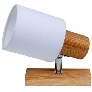 Spot-Light Treehouse Wandeleuchte 1xE27 25W Eiche Geölt Chrom Weiss