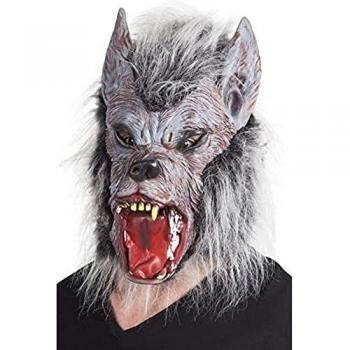 Boland Grau Fell Werwolf Maske