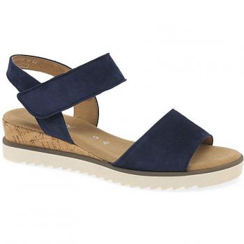 Gabor Raynor Dark Blue Suede Low‑Wedges – Women’s 5