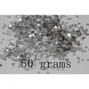 Silver Butterfly Glitter 3MM – Nail & Candle Décor
