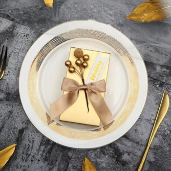 10pcs Gold Kraft Paper Candy Boxes for Weddings, Birthdays, Christmas, and Baby Showers