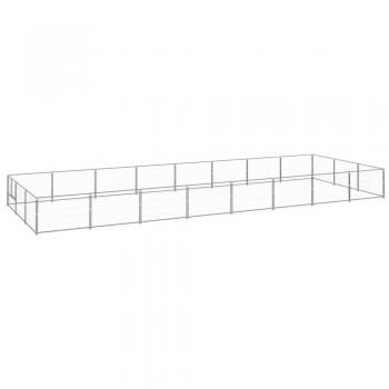 VidaXL Dog Kennel Silver 258.3 ft² Steel