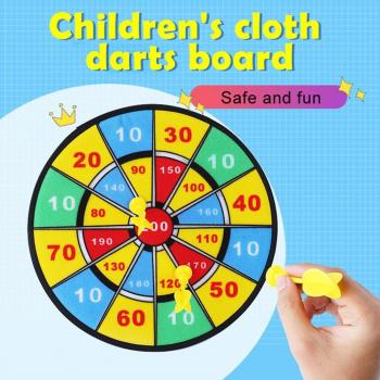 Safe Soft-Flocked Dartboard for Kids
