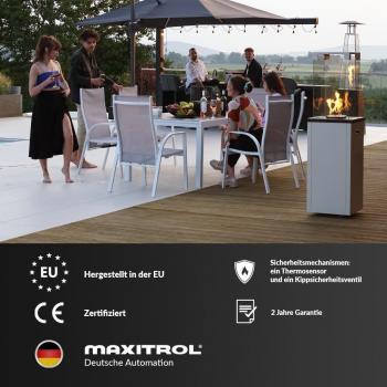 Riscaldatore da Giardino a Gas Patio Light Nero 8,2 kW