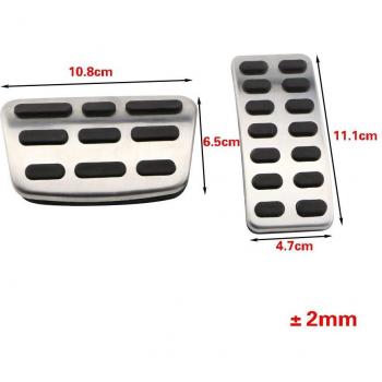 Foot Pedals Kit for Hyundai Ix25, Creta, Accent, Verna, Solaris and Kia K2, Rio, Soul, KX3