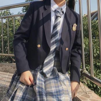 Mädchen Blazer Langarmjacke für Schuluniform
