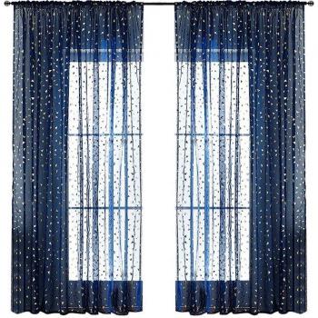 Triangle Pattern Sheer Drapes