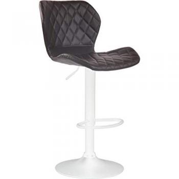 Sgabello da bar Cork similpelle bianco e marrone
