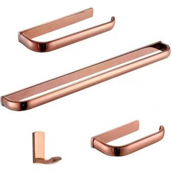 Rose Gold Brass Bathroom Accessories Set