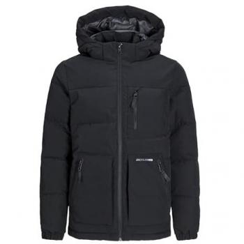 Parka Infantil Jack & Jones Negro Puff