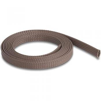 Delock Kabelschutzschlauch, rodentensicher, 12 mm x 2 m, braun
