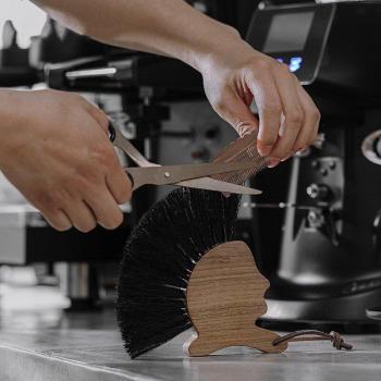 Koffie Machine Borstel met Lanyard
