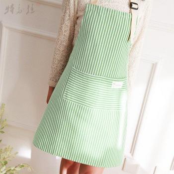Tablier de cuisine haut de gamme en coton et lin, style simple japonais et coréen, dos croisé pour femmes