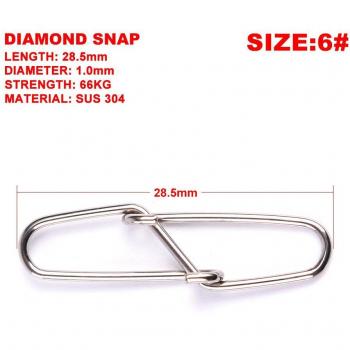 30pcs Stainless Steel Swivel Snap Hooks