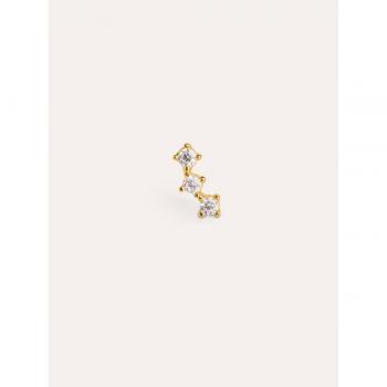 Sparking Elegance: Pendientes de Plata 925 con Acabado Oro