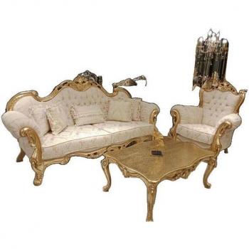 Sofa 3+3 Chesterfield Klassik Set – 2‑teilige Luxussofa Garnitur, Möbel Neu
