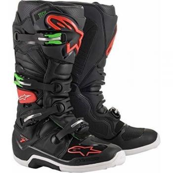 Stivali Moto Cross Enduro Alpinestars TECH 7 Nero Rosso Verde Taglia 45