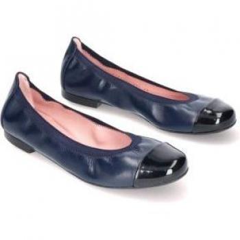 Bailarinas Pretty Ballerinas para mujer en piel Shirley azul