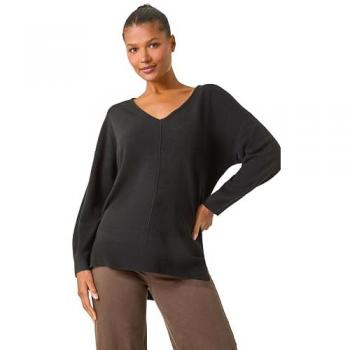 Pull Fendu Côté 38 Noir – Style Roman Soft