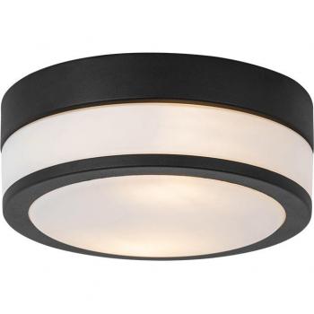Plafoniera da esterno nera 23 cm IP44
