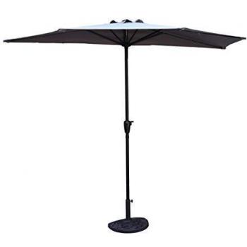 Ombrellone Giardino 270 cm con Protezione UV50+ Grigio