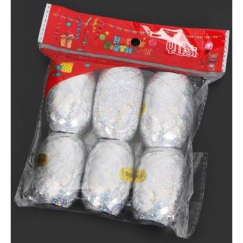 Party Decoration Foil Balloon Ribbon 10m x 5mm - 6 Pcs