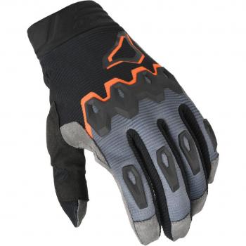 Guanti Motocross Macna Chameleon‑1 Nero, Grigio e Arancione L