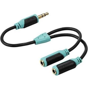 Hama Super Soft Audio‑Kabel – 0,20 m Länge, 3,5 mm Klinke, Stereo, grün